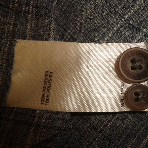 NEW Original Weatherproof Vintage Men's Button Down Shirt L/G Blue Plaid - Picture 14 of 15